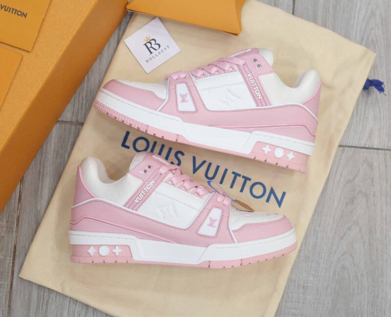 Giày Louis Vuitton Lv Trainer Monogram Pink Best Quality