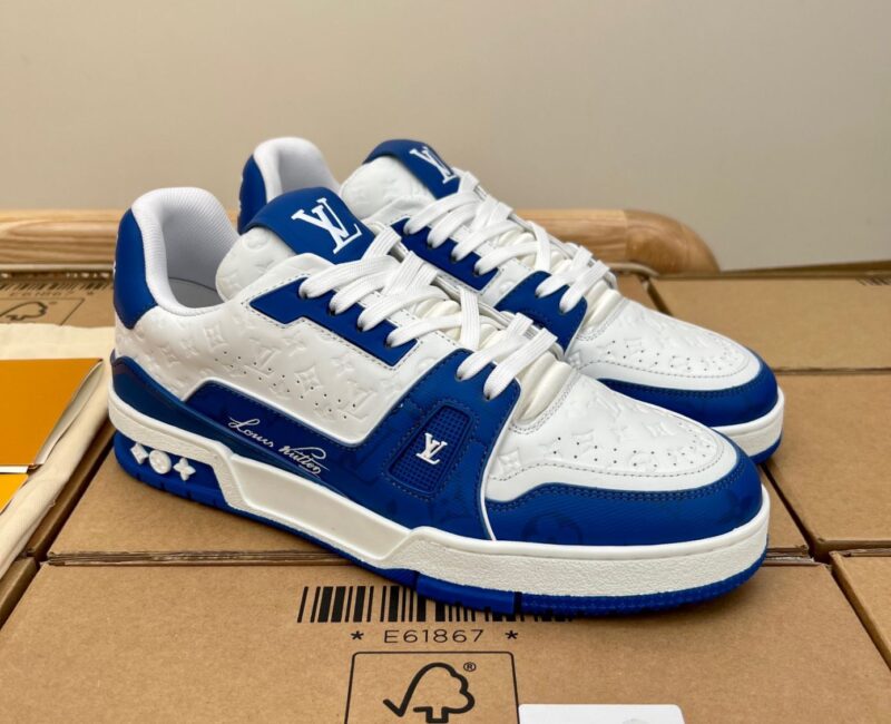 Giày Louis Vuitton Lv Trainer #54 Xanh BLue