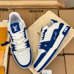 Giày Louis Vuitton Lv Trainer #54 Signature Blue White Like Auth