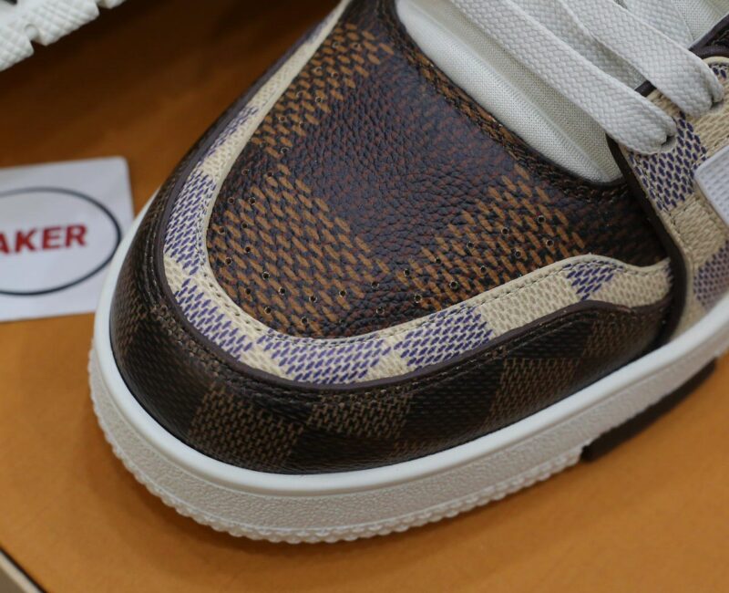 Giày Louis Vuitton LV Trainer #54 Damier Ebene Multi Like Auth