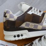 Giày Louis Vuitton LV Trainer #54 Damier Ebene Multi Like Auth
