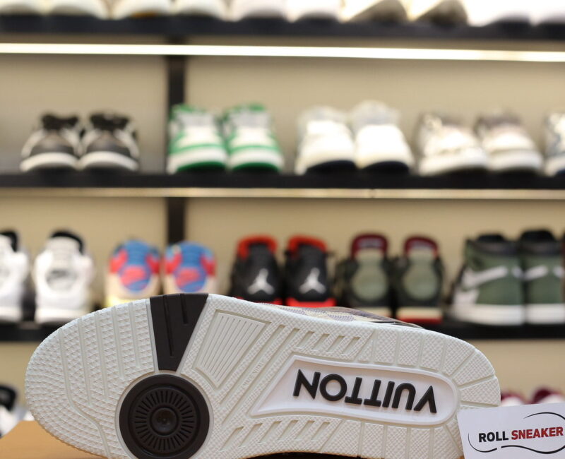 Giày Louis Vuitton LV Trainer #54 Damier Ebene Multi Like Auth