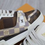Giày Louis Vuitton LV Trainer #54 Damier Ebene Multi Like Auth
