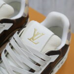 Giày Louis Vuitton LV Trainer #54 Damier Ebene Multi Like Auth