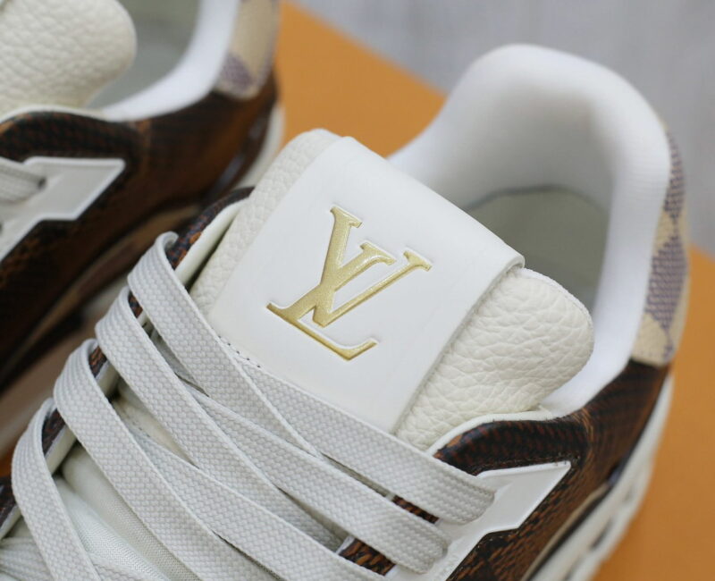 Giày Louis Vuitton LV Trainer #54 Damier Ebene Multi Like Auth