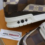 Giày Louis Vuitton LV Trainer #54 Damier Ebene Multi Like Auth