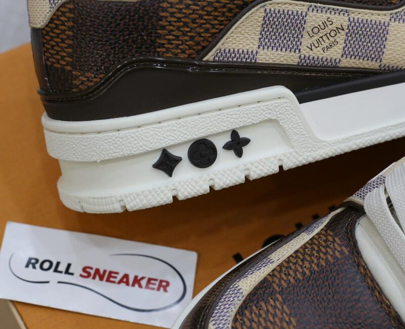 Giày Louis Vuitton LV Trainer #54 Damier Ebene Multi Like Auth
