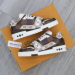 Giày Louis Vuitton LV Trainer #54 Damier Ebene Multi Like Auth