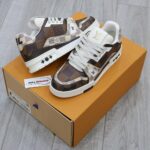 Giày Louis Vuitton LV Trainer #54 Damier Ebene Multi Like Auth
