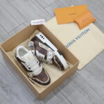 Giày Louis Vuitton LV Trainer #54 Damier Ebene Multi Like Auth