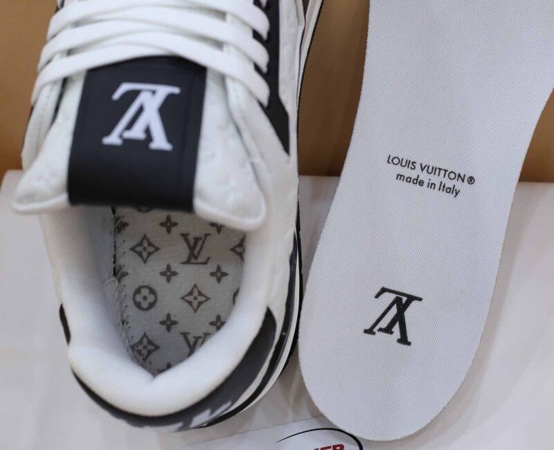 Giày Louis Vuitton Lv Trainer #54 Signature Black Like Auth