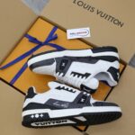Giày Louis Vuitton Lv Trainer #54 Signature Black Like Auth