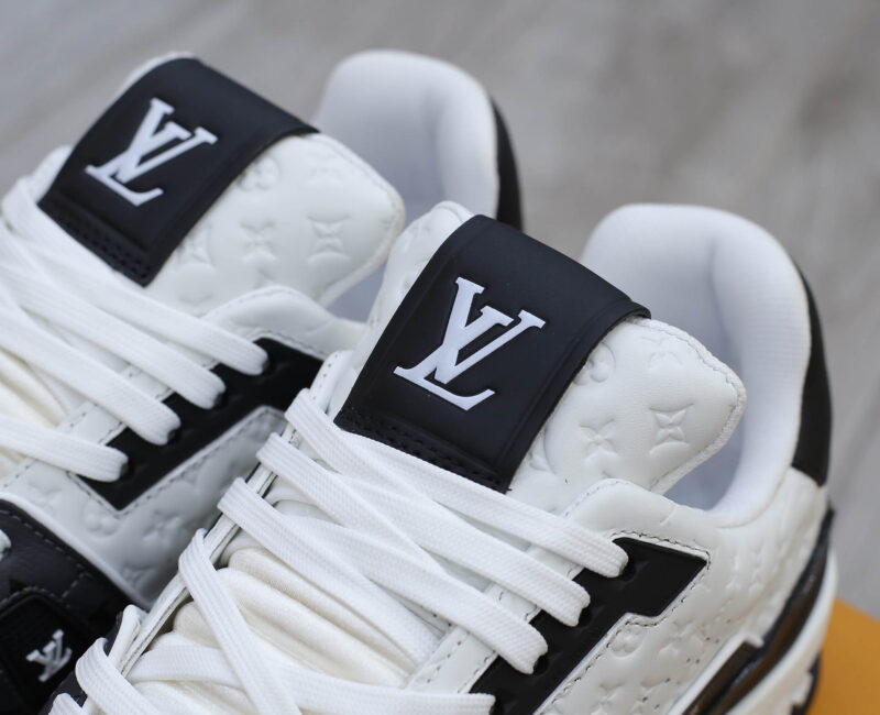 Giày Louis Vuitton Lv Trainer #54 Signature Black Like Auth