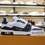 Giày Louis Vuitton Lv Trainer #54 Signature Black Like Auth