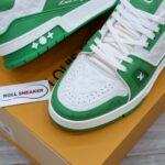 Giày Louis Vuitton Lv Trainer #54 Signature Green White Like Auth