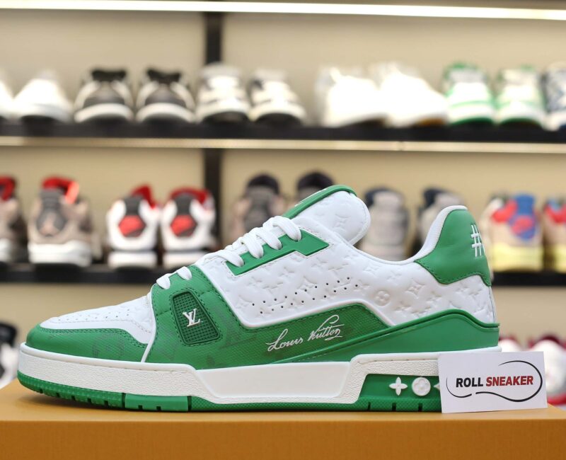 Giày Louis Vuitton Lv Trainer #54 Xanh Green