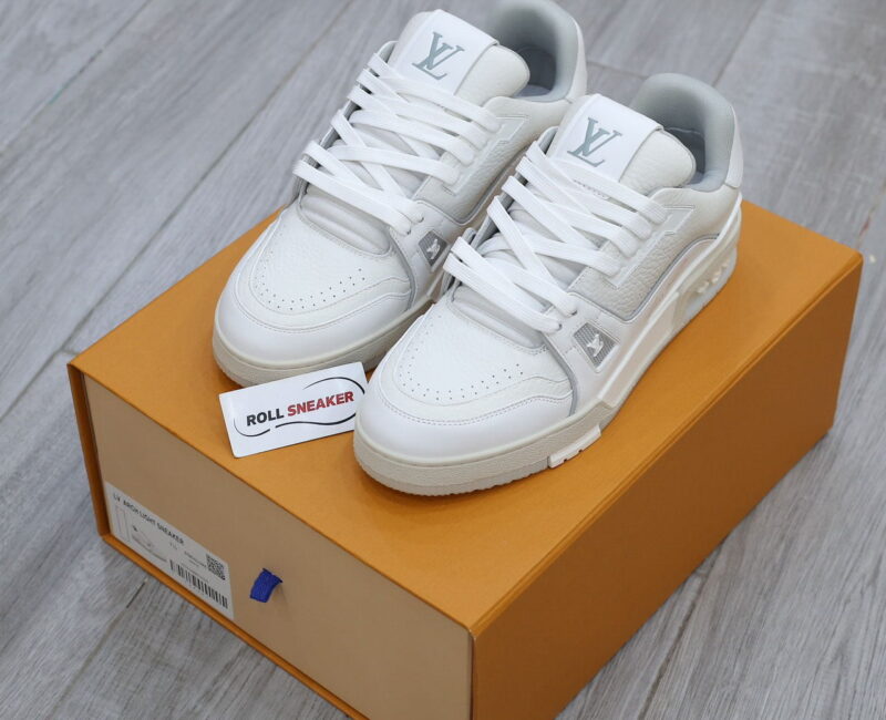 Giày Louis Vuitton Lv Trainer #54 Signature White Like Auth