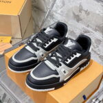 Giày Louis Vuitton LV Trainer Black Grey Like Auth