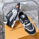 Giày Louis Vuitton LV Trainer Đen Xám Like Auth