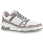 Giày Louis Vuitton Lv Trainer Grey Đế Nâu Like Auth