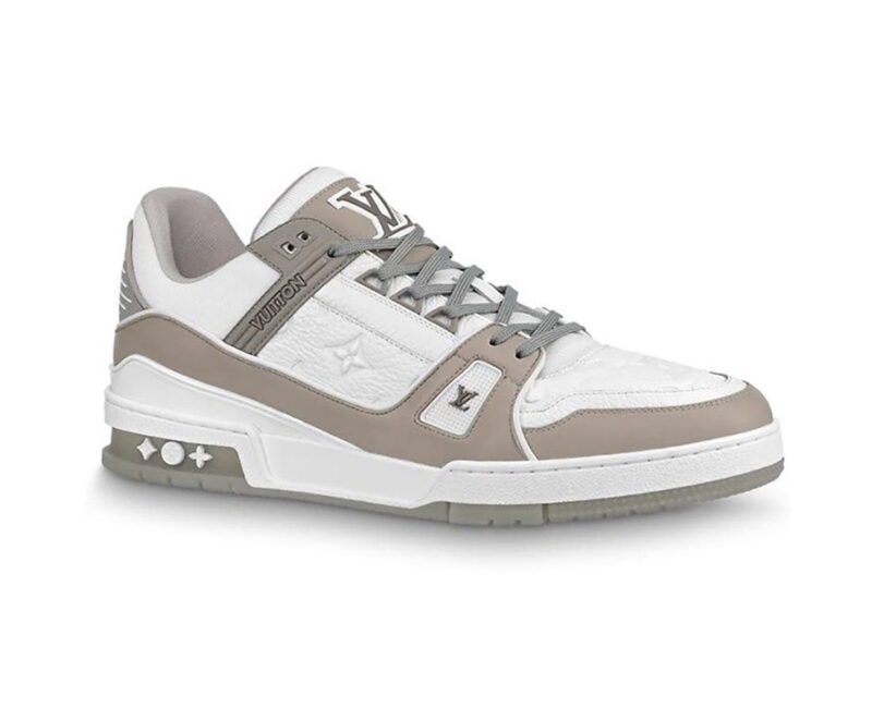 Giày Louis Vuitton Lv Trainer Grey Đế Nâu Like Auth