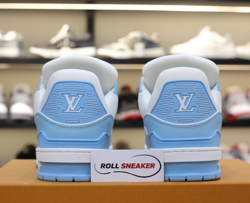 Giày Louis Vuitton Lv Trainer Monogram Blue Like Auth