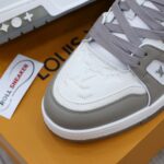 Giày Louis Vuitton Lv Trainer Monogram Grey Đế Nâu Like Auth