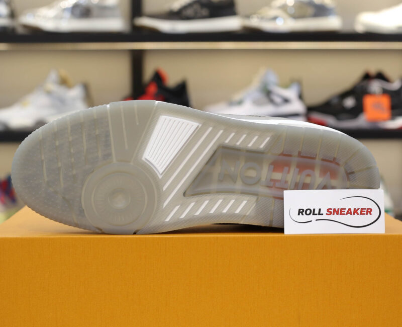 Giày Louis Vuitton Lv Trainer Monogram Grey Đế Nâu Like Auth