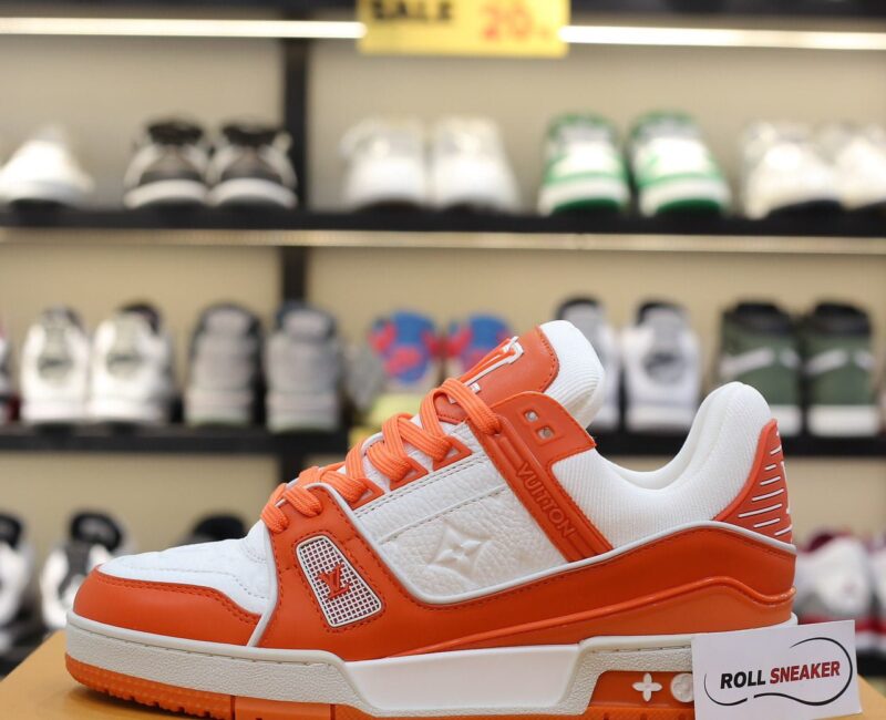 Giày Louis Vuitton Lv Trainer Monogram Orange Best Quality