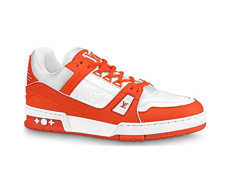Giày Louis Vuitton Lv Trainer Monogram Orange Cam Like Auth