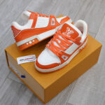 Giày Louis Vuitton Lv Trainer Monogram Orange Like Auth