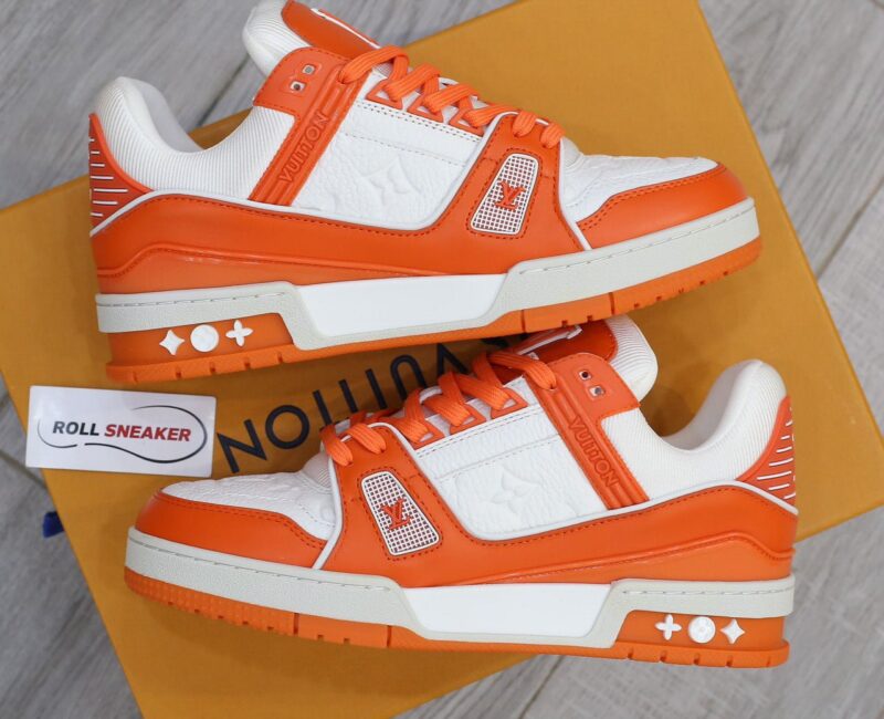 Giày Louis Vuitton Lv Trainer Monogram Orange màu Cam