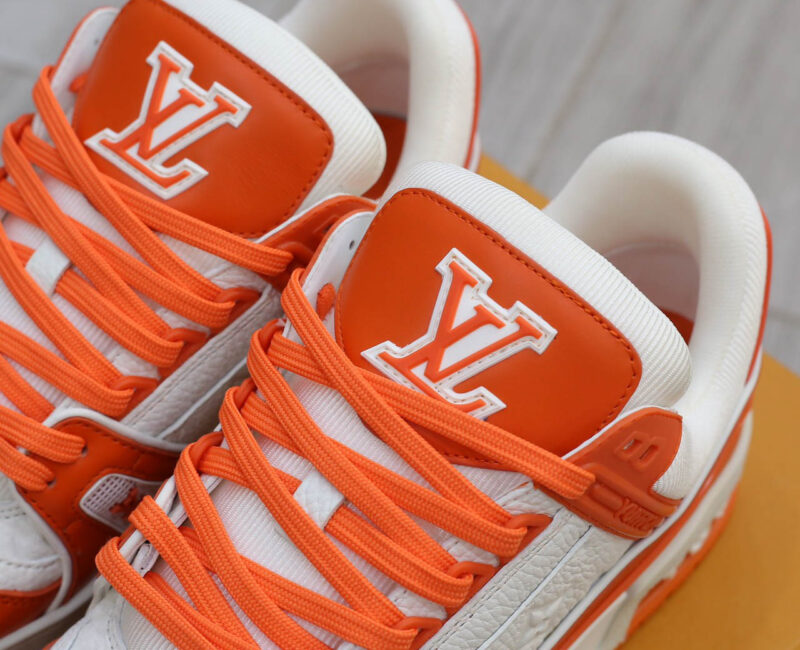 Giày Louis Vuitton Lv Trainer Monogram Orange Like Auth