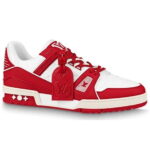 Giày Louis Vuitton Lv Trainer Monogram Red Đỏ Like Auth