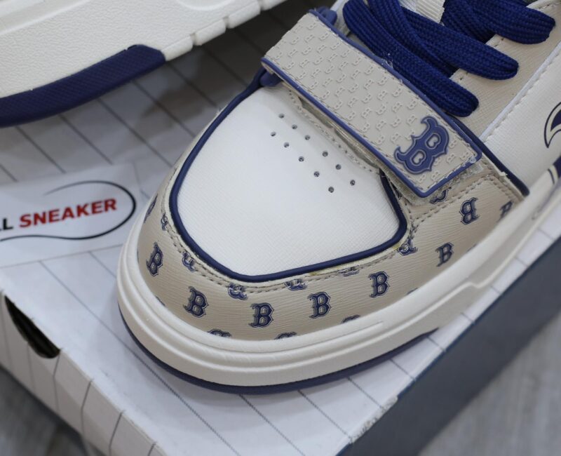 Giày MLB Chunky Liner Mid Classic Monogram Boston Red Sox L.Beige Like Auth