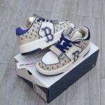 Giày MLB Chunky Liner Mid Classic Monogram Boston Red Sox L.Beige Like Auth