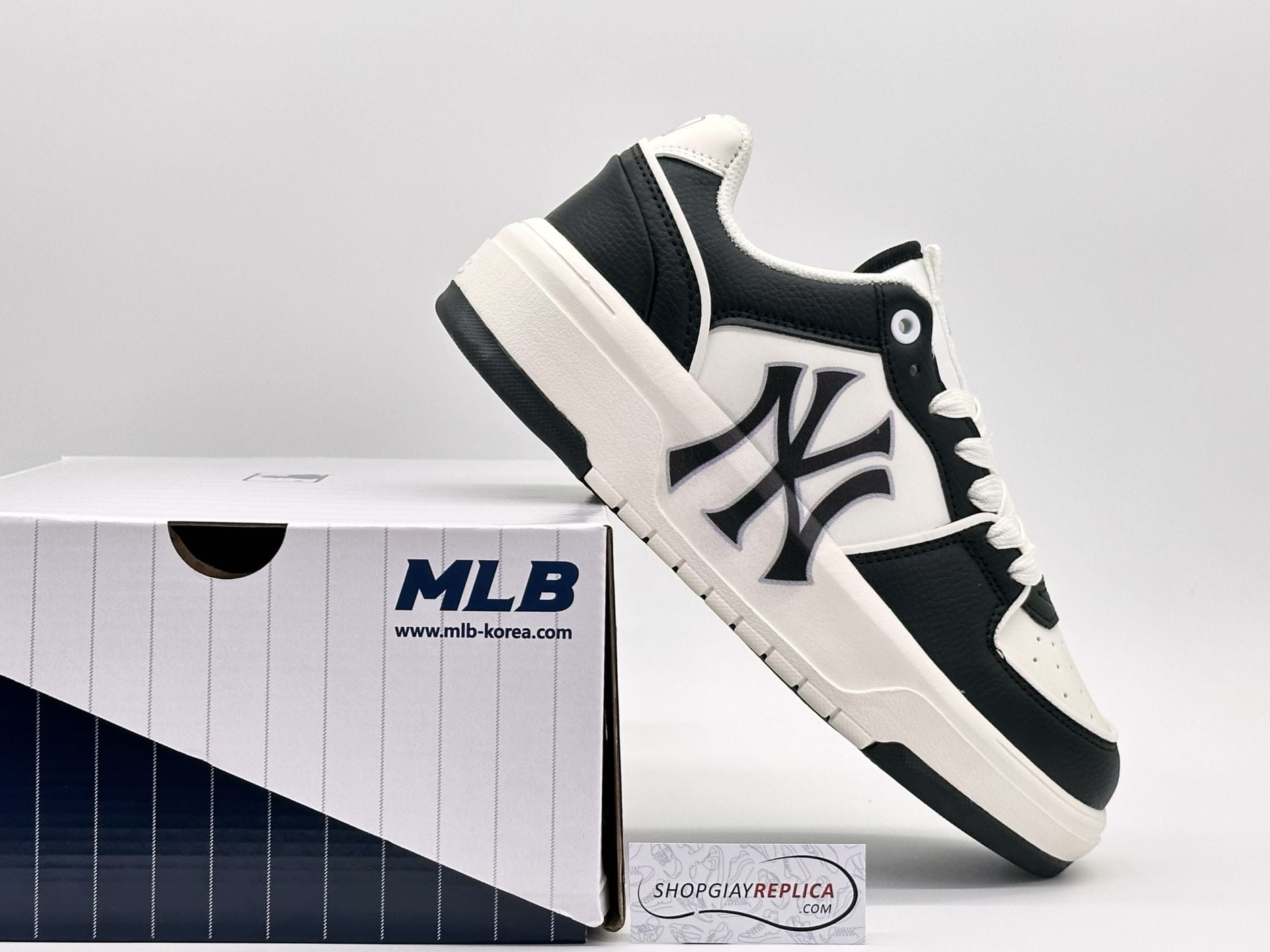 Giày MLB Chunky Liner Piano Black New York Yankees Like Auth