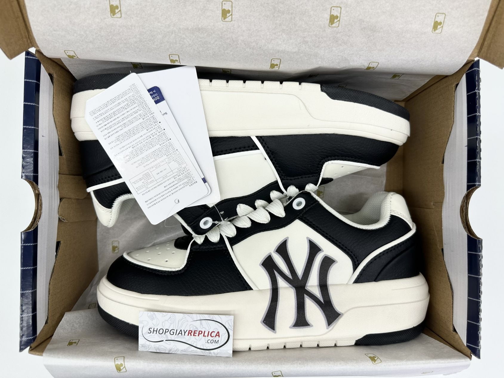 Giày MLB Chunky Liner Piano Black New York Yankees Like Auth
