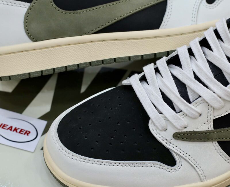 Giày Nike Air Jordan 1 Low Travis Scott ‘Olive’ Like Auth