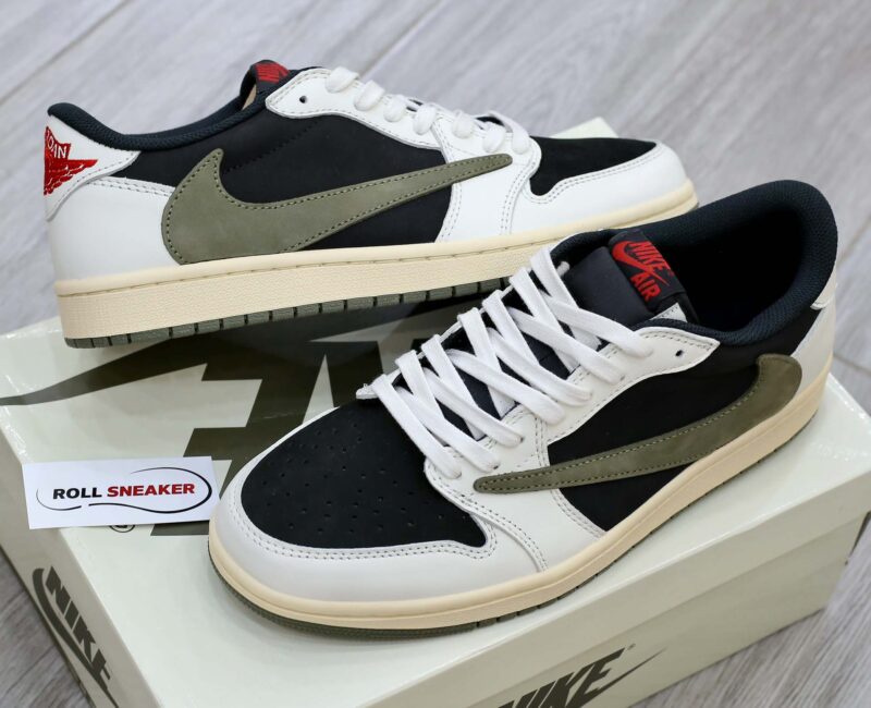Giày Nike Air Jordan 1 Low Travis Scott ‘Olive’ Like Auth