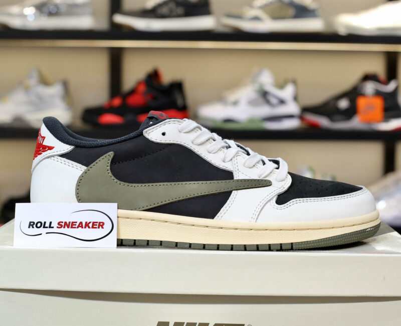 Giày Nike Air Jordan 1 Low Travis Scott ‘Olive’ Like Auth