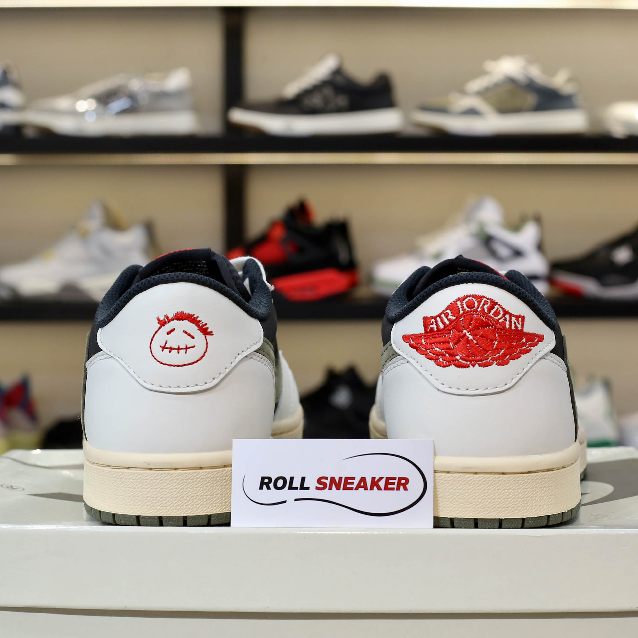 Giày Nike Air Jordan 1 Low Travis Scott ‘Olive’ Like Auth