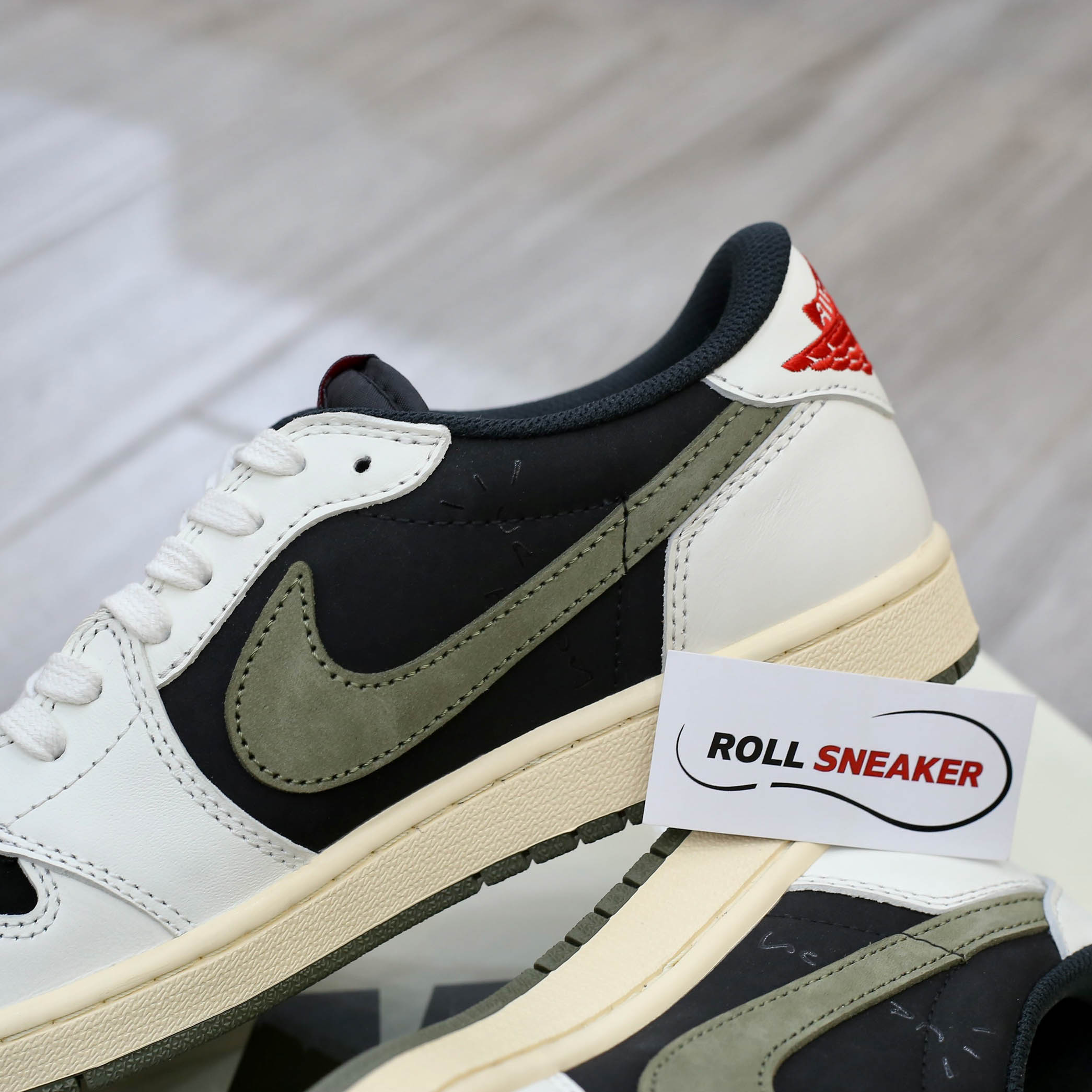 Giày Nike Air Jordan 1 Low Travis Scott ‘Olive’ Like Auth