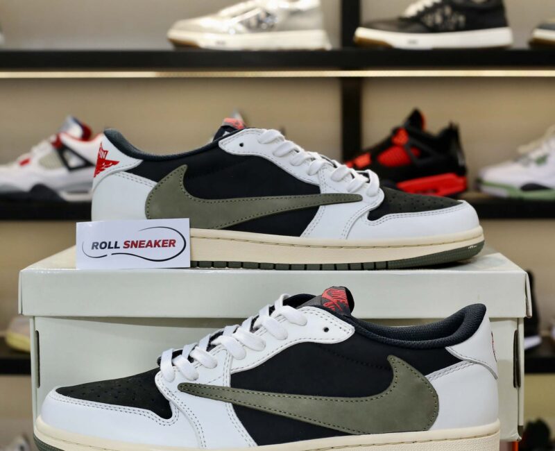 Giày Nike Air Jordan 1 Low Travis Scott ‘Olive’ Like Auth