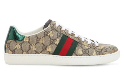 Giày Gucci Ace GG Supreme Canvas with Bees Like Auth