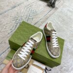 Giày Gucci Ace GG Supreme Canvas with Bees Like Auth