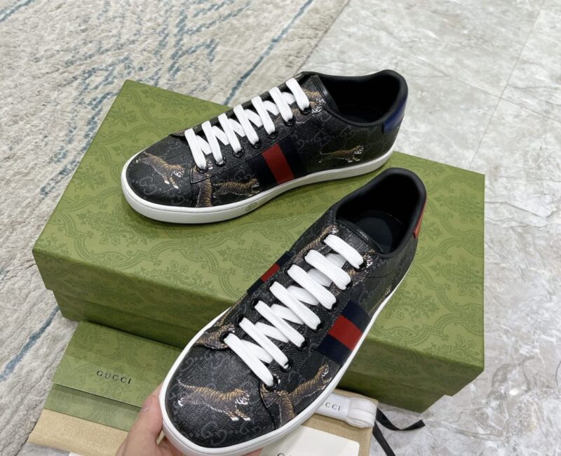Giày Gucci ACE GG Supreme Tigers Like Auth
