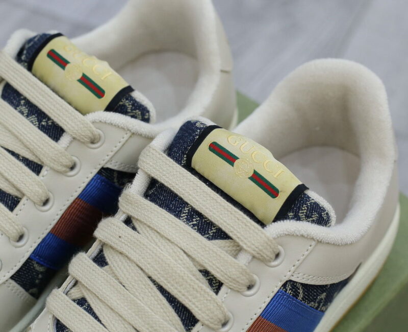 Giày Gucci GG Screener White Blue Like Auth