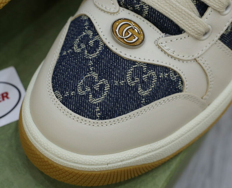 Giày Gucci GG Screener White Blue Like Auth
