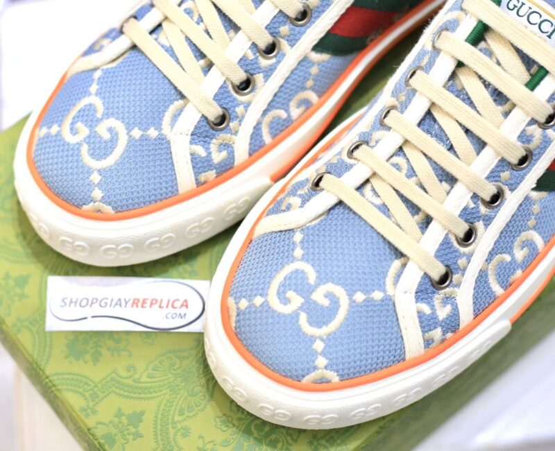 Giày Gucci Tennis 1977 Light Blue Like Auth